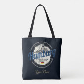 Hamburg Skyline Deutschland Vintag Holiday Souveni Tasche (Rückseite)