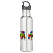 Hamburg Skyline Edelstahlflasche (Rückseite)