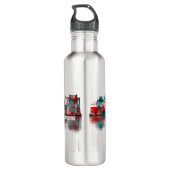 Hamburg Skyline Edelstahlflasche (Rückseite)