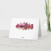 Hamburg Skyline Feiertagskarte (Rückseite)