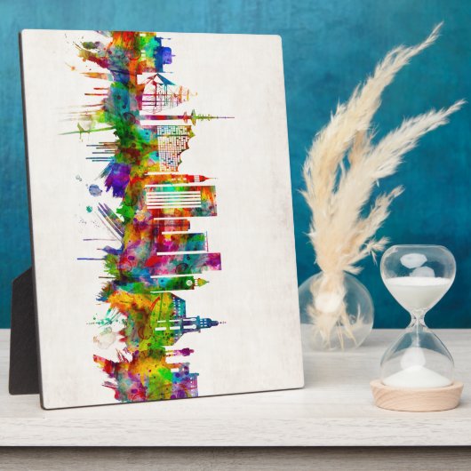 Hamburg Skyline Fotoplatte (Seite)