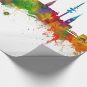 Hamburg Skyline Geschenkpapier (Ecke)