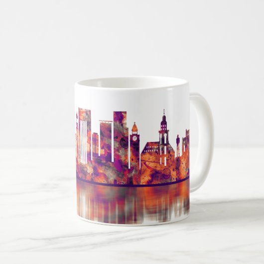 Hamburg Skyline Kaffeetasse (VorderseiteRechts)