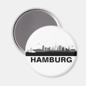 Hamburg Skyline Kühlschrank Magnet (Vorderseite/Rückseite)