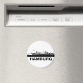 Hamburg Skyline Kühlschrank Magnet (In Situ (Geschirrspüler))