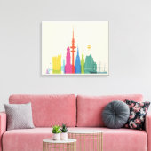 Hamburg Skyline Leinwanddruck (Insitu (Wohnzimmer))