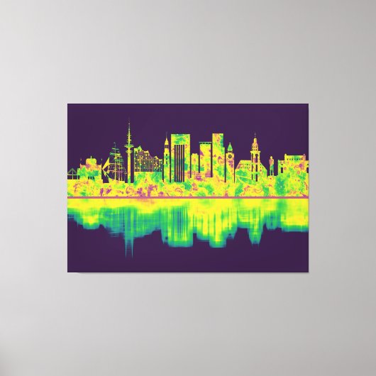 Hamburg Skyline Leinwanddruck (Vorderseite)