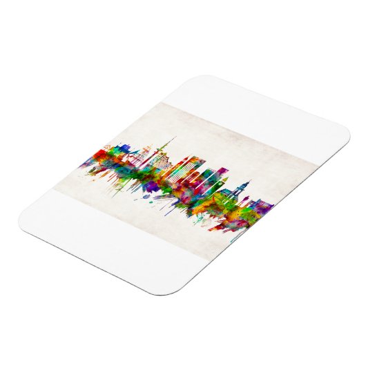 Hamburg Skyline Magnet (Linke Seite)
