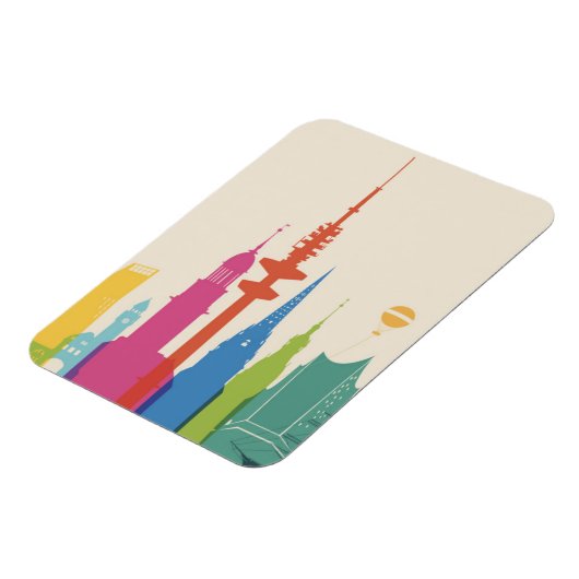 Hamburg Skyline Magnet (Linke Seite)