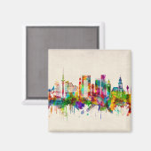 Hamburg Skyline Magnet (Vorderseite/Rückseite)