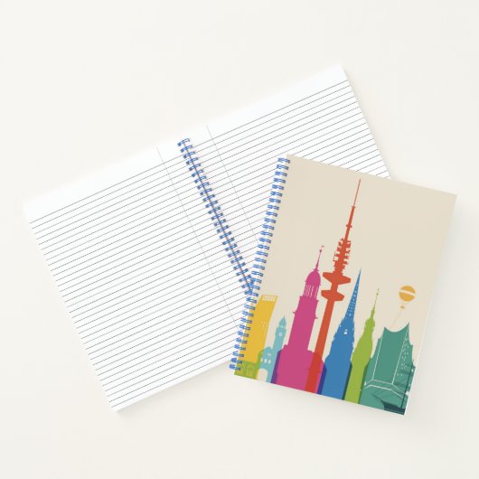 Hamburg Skyline Notizblock (Innenseite)