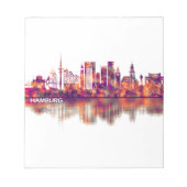Hamburg Skyline Notizblock (Vorderseite)