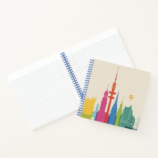Hamburg Skyline Notizblock (Innenseite)