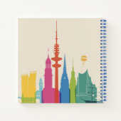 Hamburg Skyline Notizblock (Rückseite)