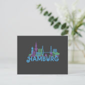 Hamburg Skyline Post Cards Postkarte (Stehend Vorderseite)