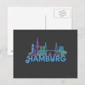 Hamburg Skyline Post Cards Postkarte (Vorne/Hinten)