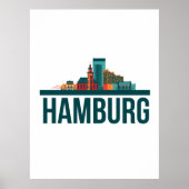 Hamburg Skyline Poster (Vorne)