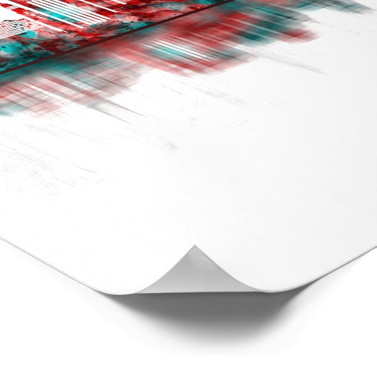 Hamburg Skyline Poster (Ecke)