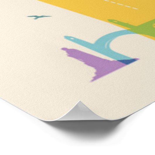 Hamburg Skyline Poster (Ecke)