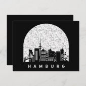 Hamburg Skyline Postkarte (Vorne/Hinten)