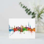 Hamburg Skyline Postkarte (Stehend Vorderseite)