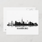 HAMBURG Skyline - Postkarte / Grußkarte (Vorne/Hinten)