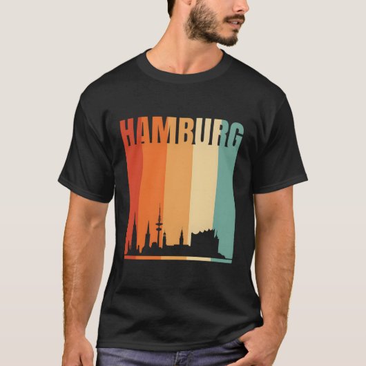 Hamburg Skyline T-Shirt (Vorderseite)