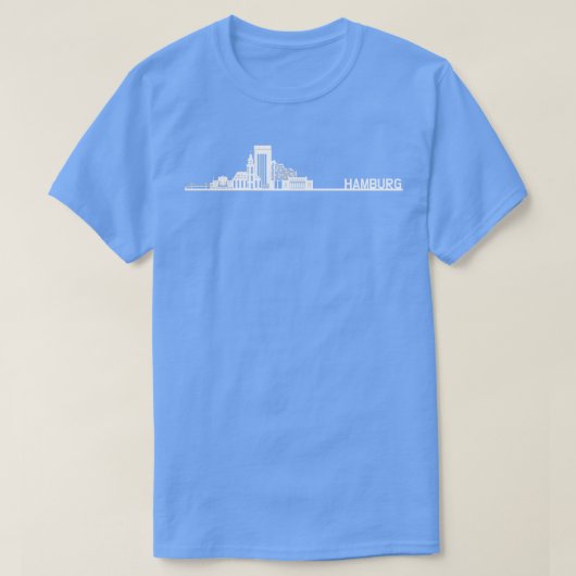 Hamburg Skyline T-Shirt (Design vorne)