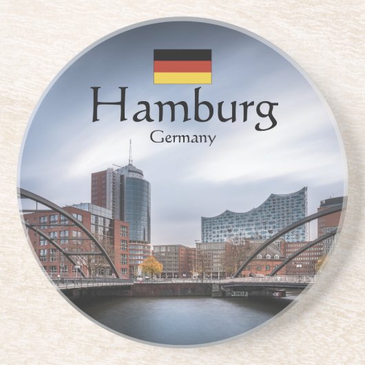 Hamburg Souvenir Getränkeuntersetzer (Vorne)