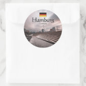 Hamburg Souvenir Runder Aufkleber (Tasche)