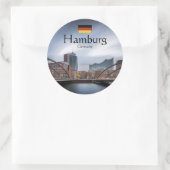 Hamburg Souvenir Runder Aufkleber (Tasche)