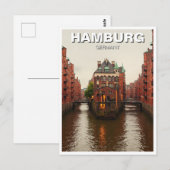 Hamburg Speicherstadt Deutschland - Reise Postkarte (Vorne/Hinten)