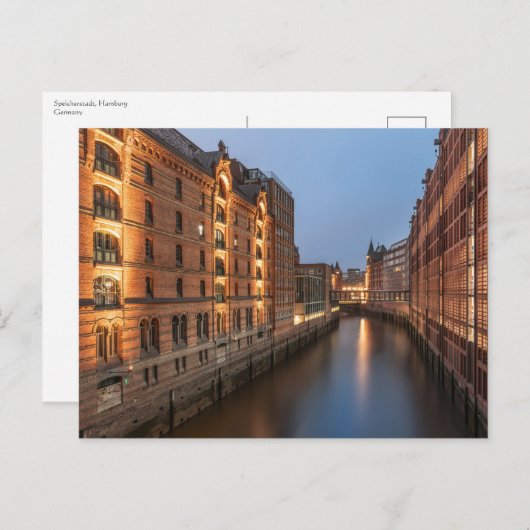 Hamburg Speicherstadt Postkarte (Vorne/Hinten)