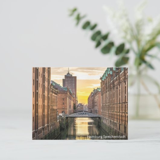 Hamburg Speicherstadt Postkarte (Stehend Vorderseite)