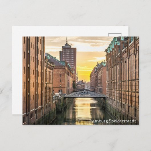Hamburg Speicherstadt Postkarte (Vorne/Hinten)