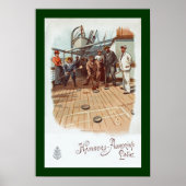 Hamburg ~ SS Graf Waldersee ~Shuffleboard Poster (Vorne)