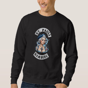 Hamburg St. Pauli Reeperbahn Hafen Matrose Tattoo Sweatshirt