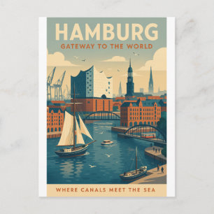 HAMBURG — Tor zur Welt Postkarte