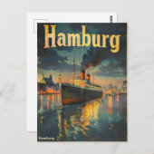 Hamburg Vintag Postkarte (Vorne/Hinten)