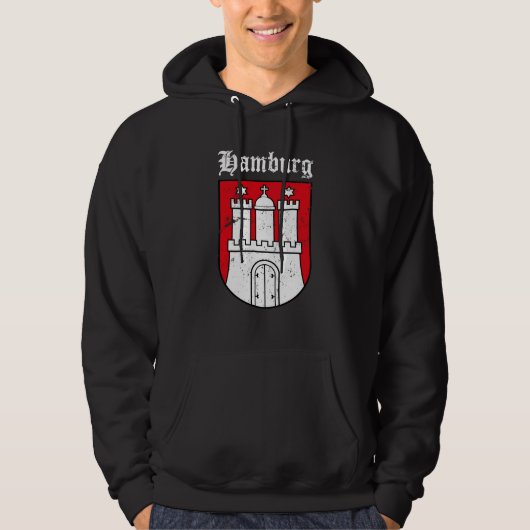 Hamburg Wappen Hoodie (Vorderseite)