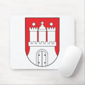 Hamburg-Wappen Mousepad (Mit Mouse)