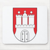 Hamburg-Wappen Mousepad (Vorne)