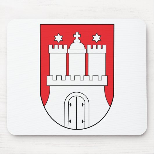 Hamburg-Wappen Mousepad (Vorne)