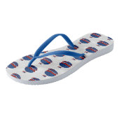 Hamburger 4. Juli Glitzer Badesandalen (Schrägansicht)