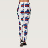 Hamburger 4. Juli Glitzer Leggings (Rückseite)