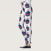 Hamburger 4. Juli Glitzer Leggings (Links)
