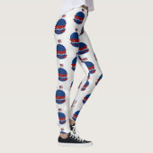 Hamburger 4. Juli Glitzer Leggings (Rechts)