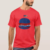 Hamburger 4. Juli Glitzer T-Shirt (Vorderseite)