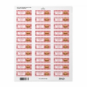 Hamburger auf Red Gingham mit benutzerdefiniertem  (Vorne)