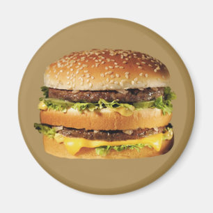 Hamburger auf Tan Magnet